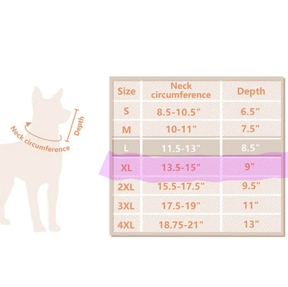 Open Soft Dog Cone, Dog Recovery Collar Blue And Grey - Picture 4 of 4